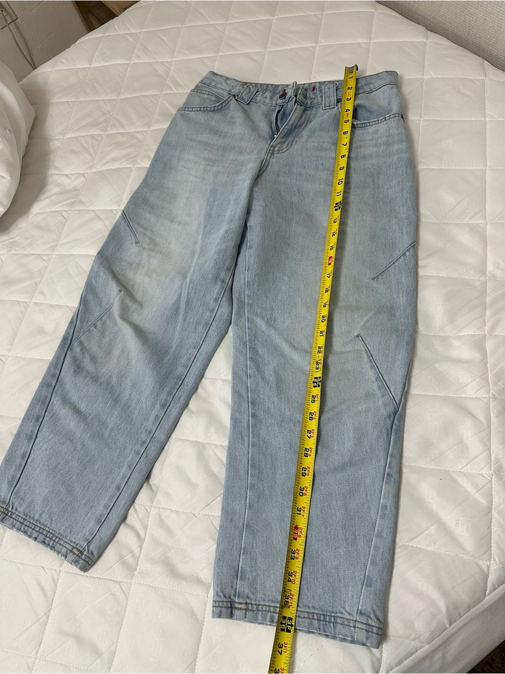 Zara Light Blue barrel-Leg Women's Jeans